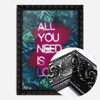 All You Need Is Love Neon Tropical Print