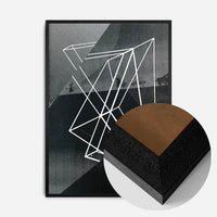 Abstract Angles 1 - Black and White Print