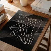 Abstract Angles 1 - Black and White Print