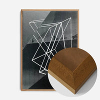 Abstract Angles 1 - Black and White Print