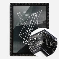 Abstract Angles 1 - Black and White Print