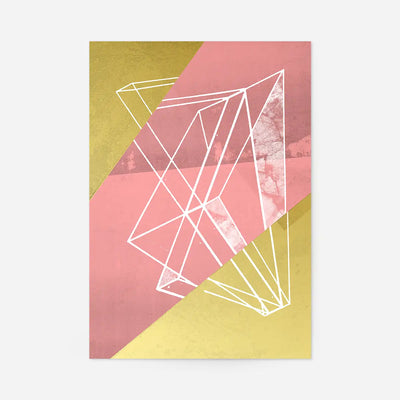 Abstract Angles 1 - Pink