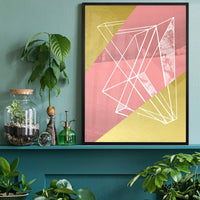 Abstract Angles 1 - Pink