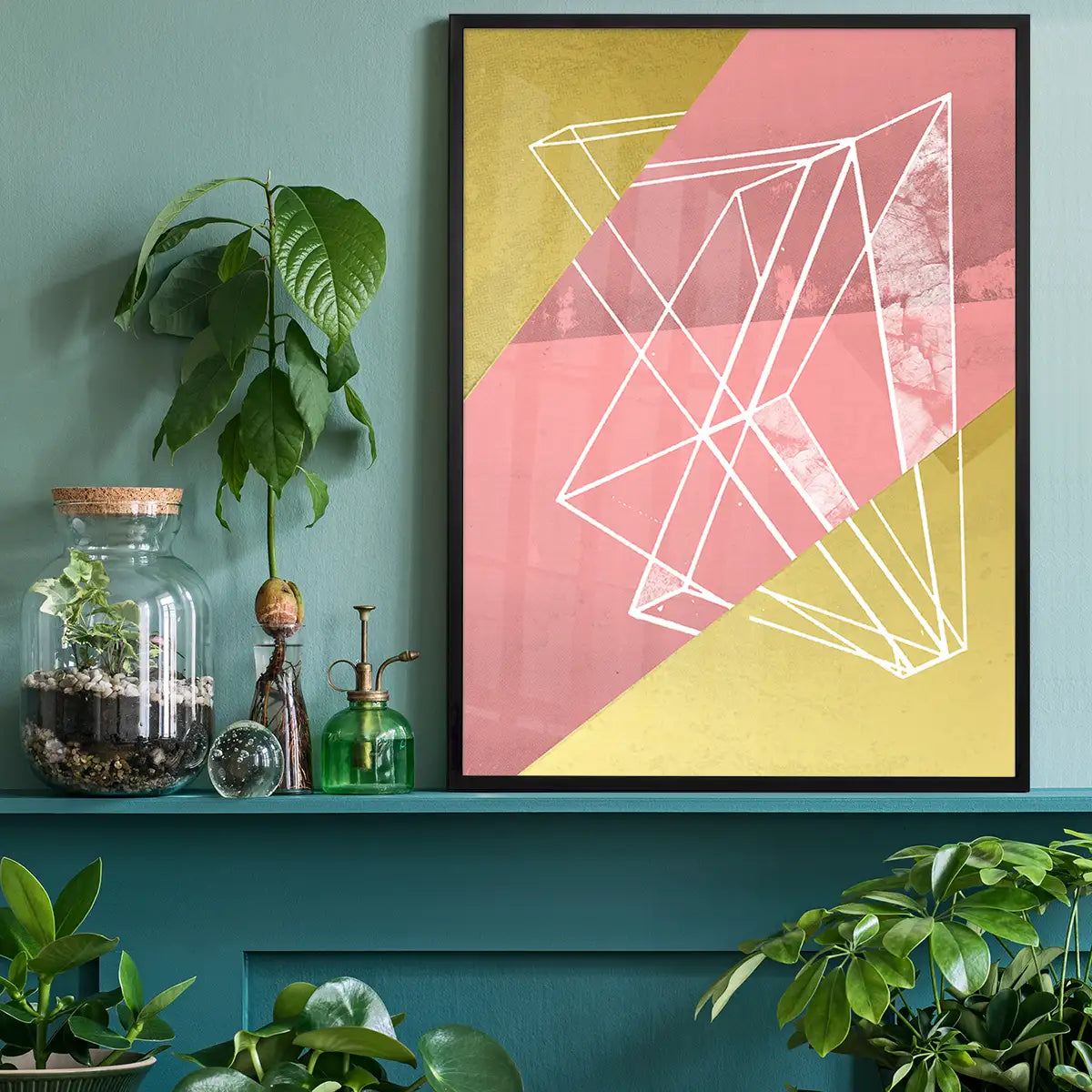 Abstract Angles 1 - Pink