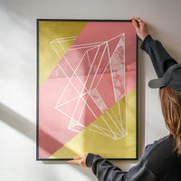 Abstract Angles 1 - Pink