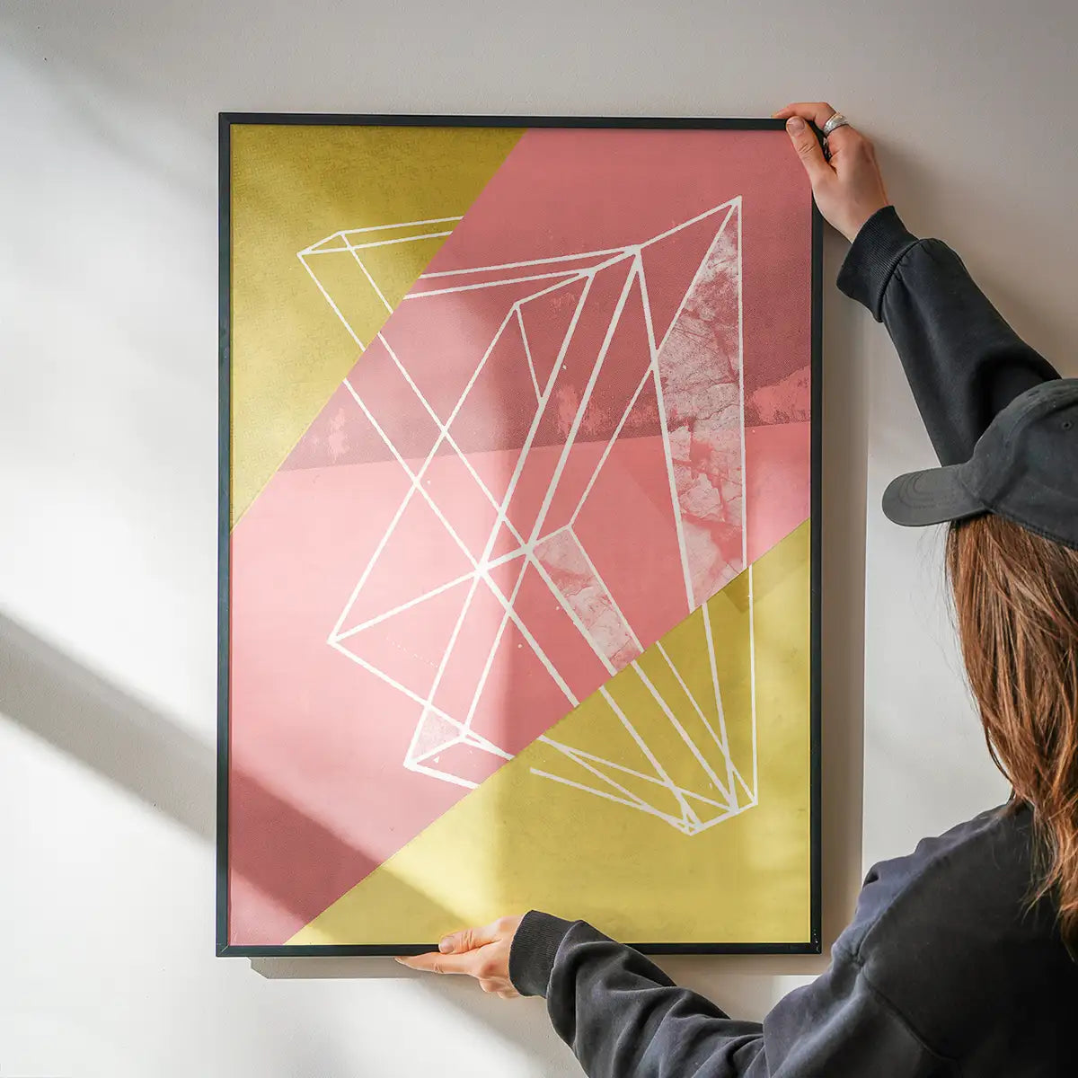 Abstract Angles 1 - Pink