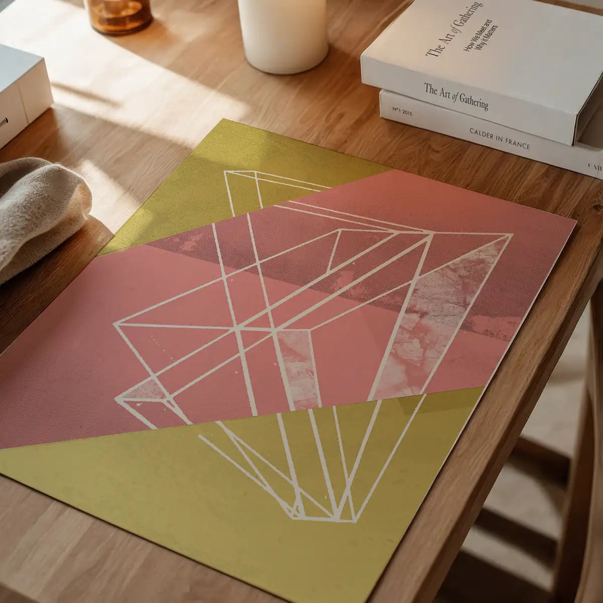 Abstract Angles 1 - Pink