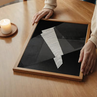 Abstract Angles 2 - Black and White Print