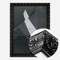 Abstract Angles 2 - Black and White Print