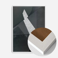 Abstract Angles 2 - Black and White Print