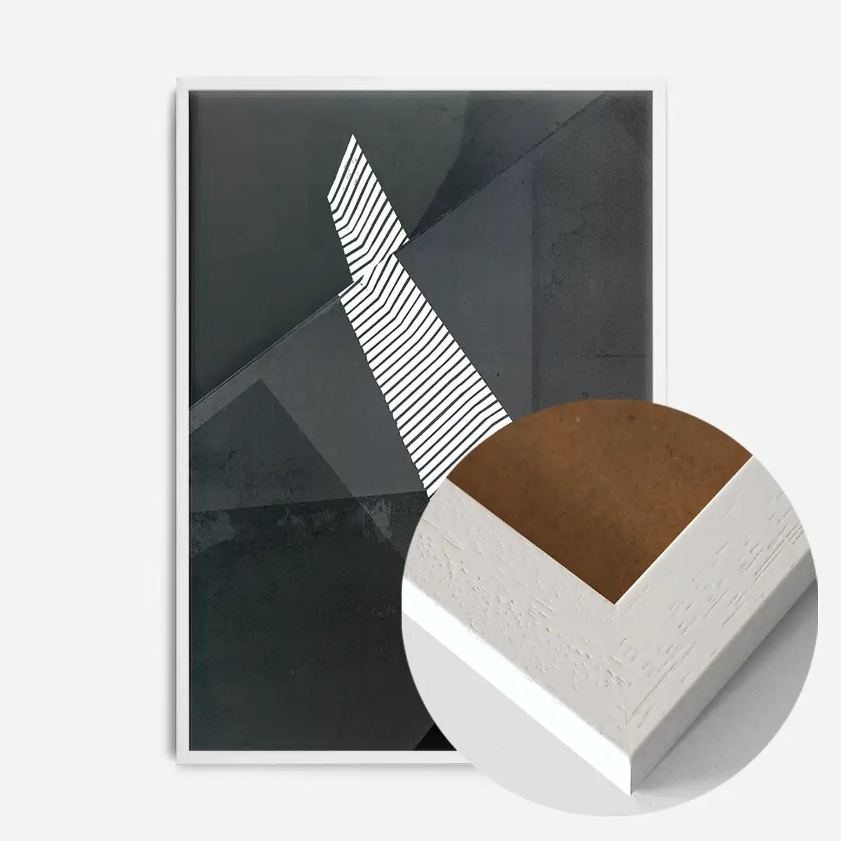 Abstract Angles 2 - Black and White Print