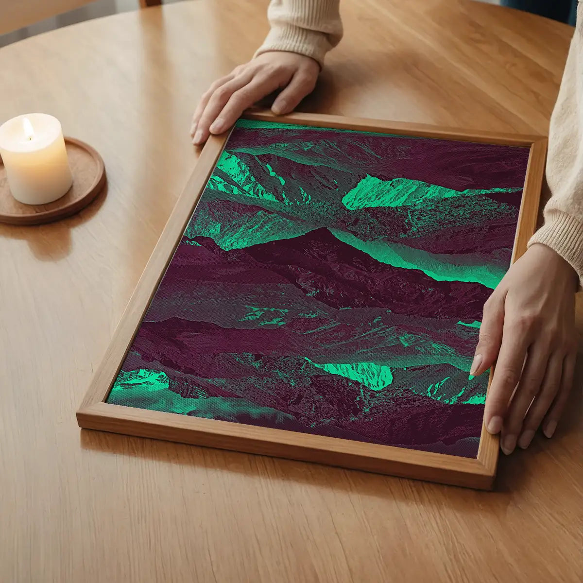 Abstract Mountains 1 Print