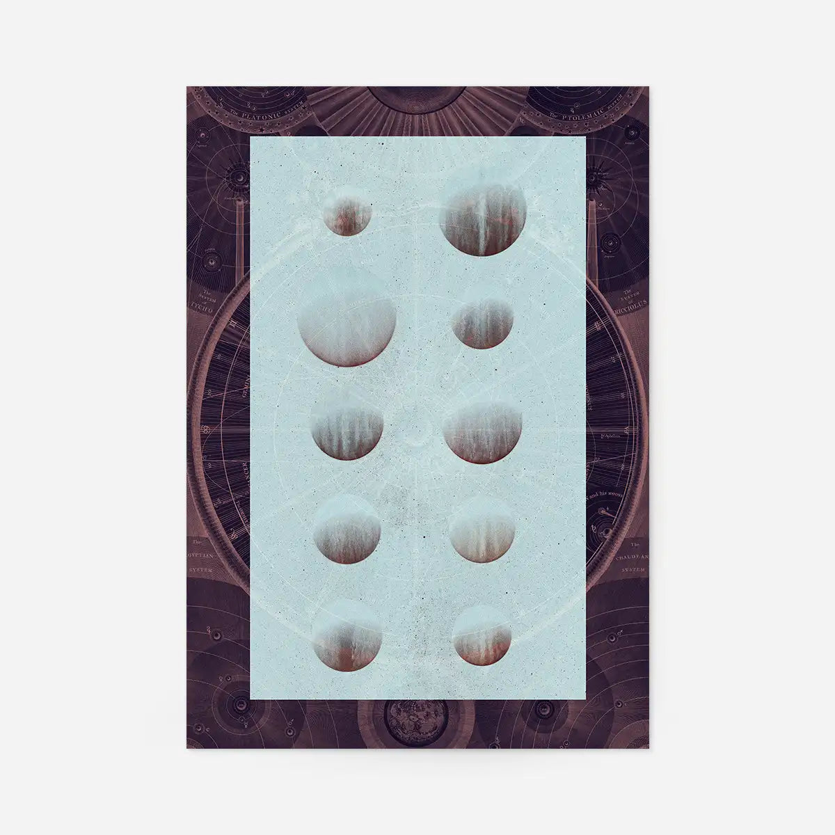 Astrology Chart Dark Print
