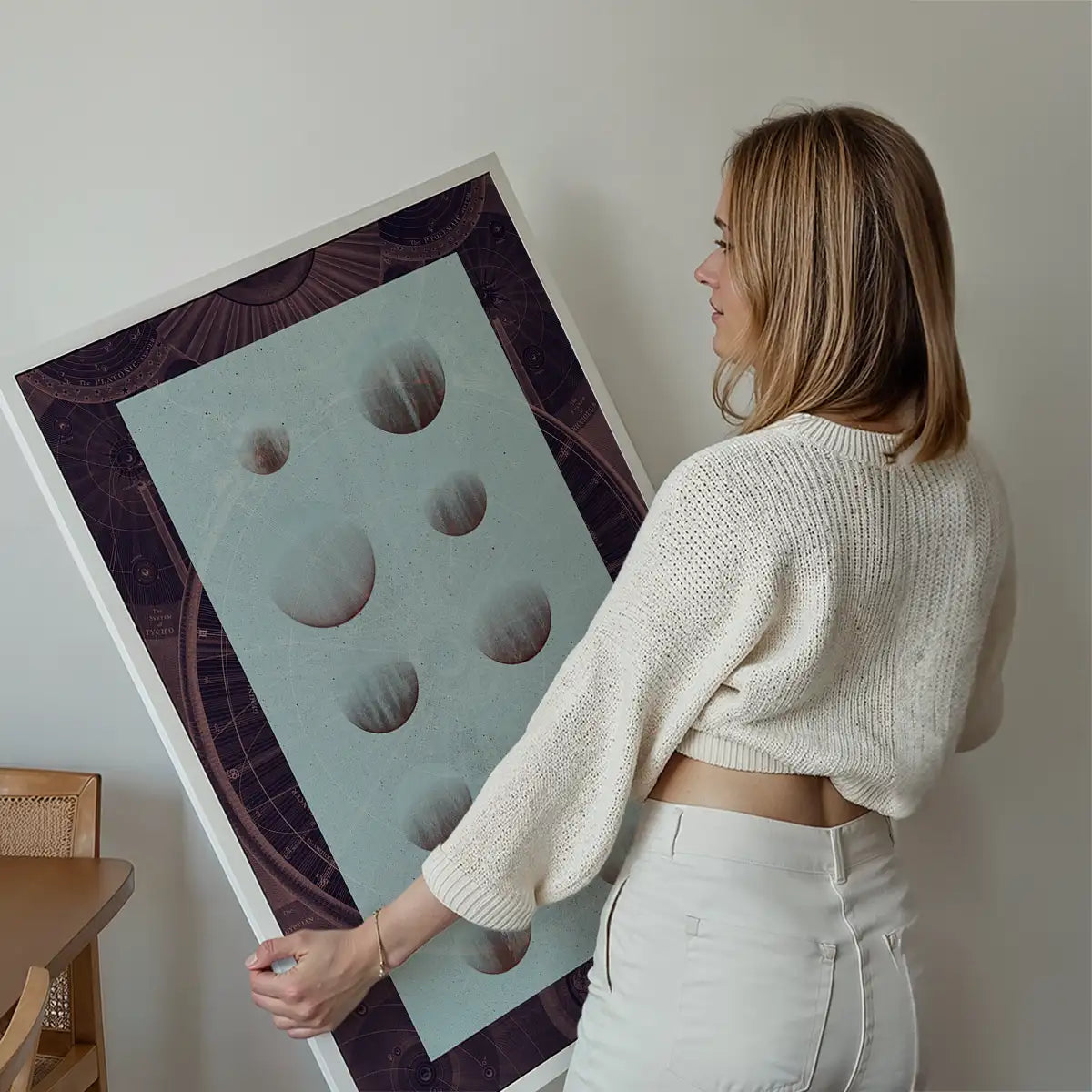 Astrology Chart Dark Print