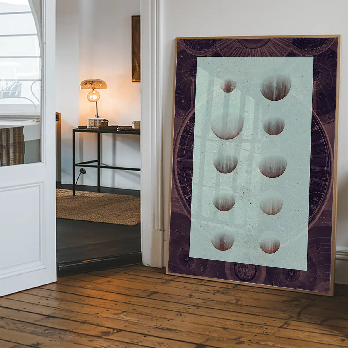 Astrology Chart Dark Print