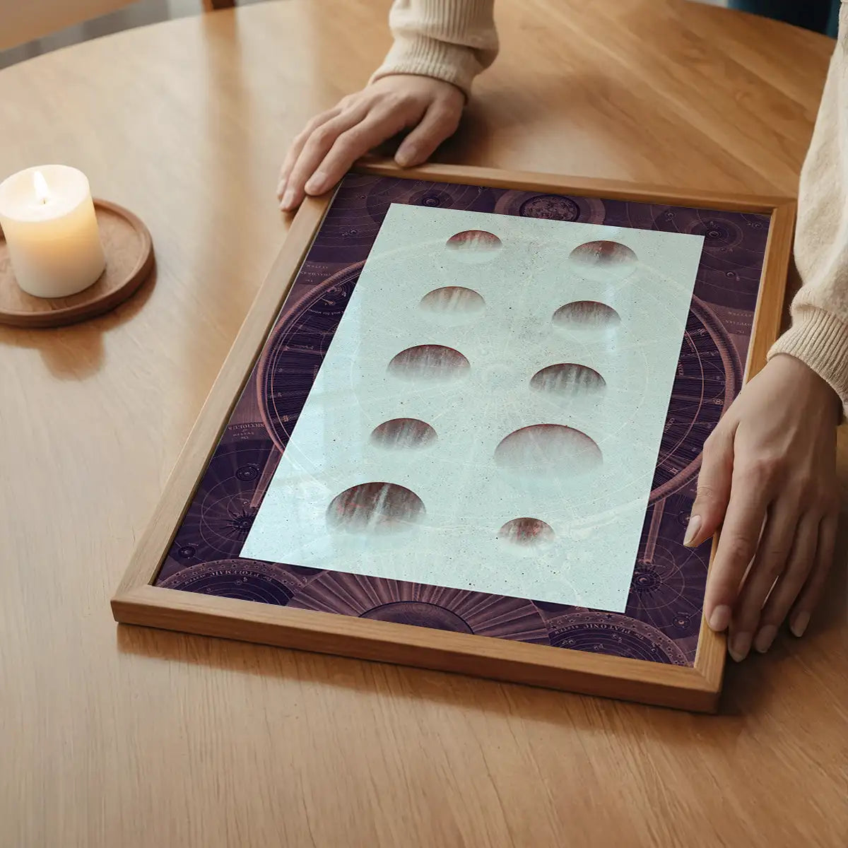 Astrology Chart Dark Print