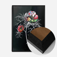 Botanical 6 Black Rose Print