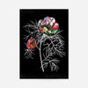 Botanical 6 Black Rose Print