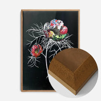 Botanical 6 Black Rose Print