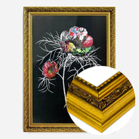 Botanical 6 Black Rose Print