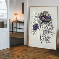 Botanical 6 White Rose Print