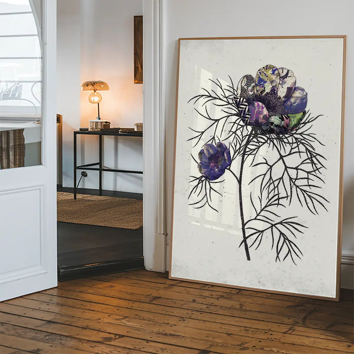 Botanical 6 White Rose Print