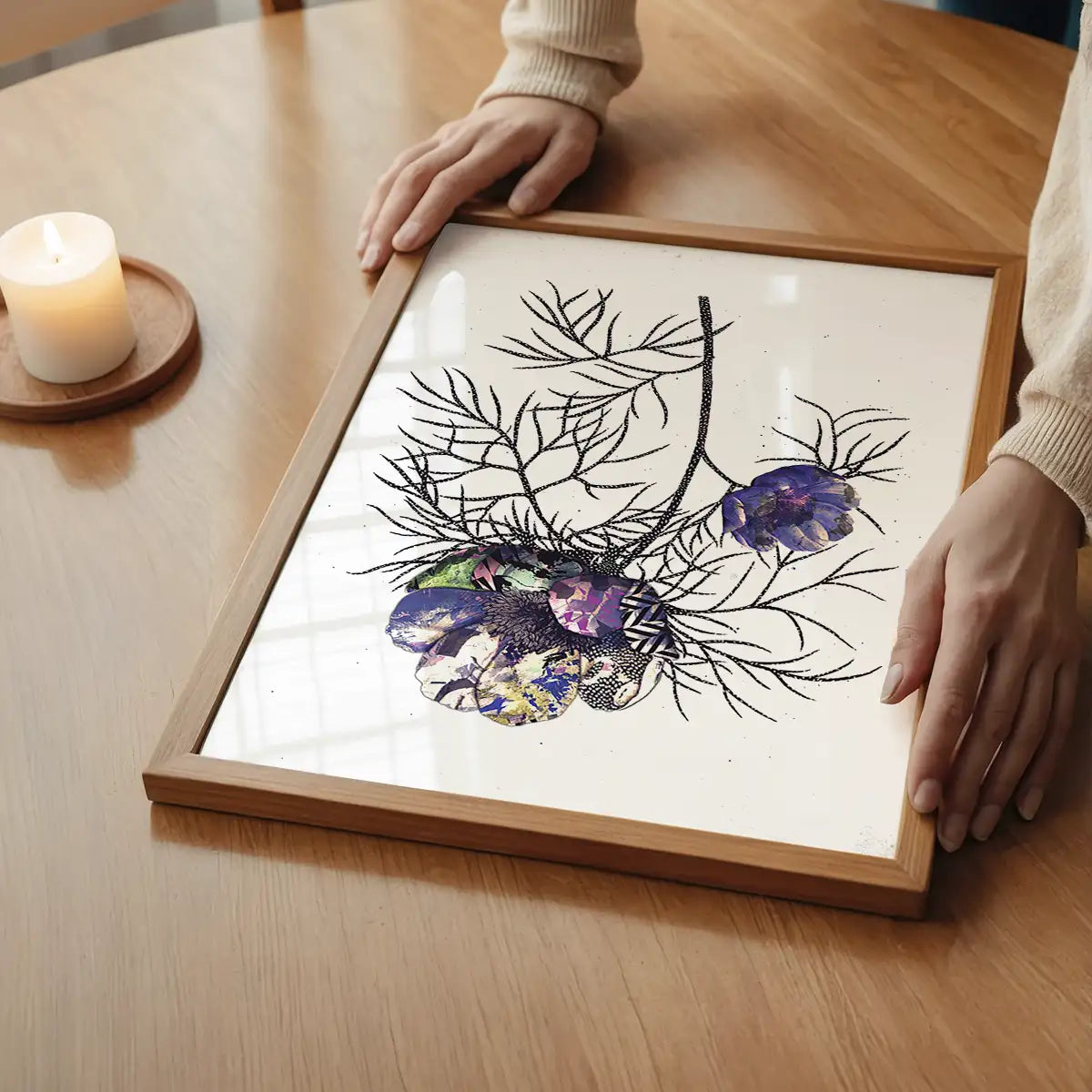 Botanical 6 White Rose Print