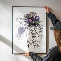 Botanical 6 White Rose Print