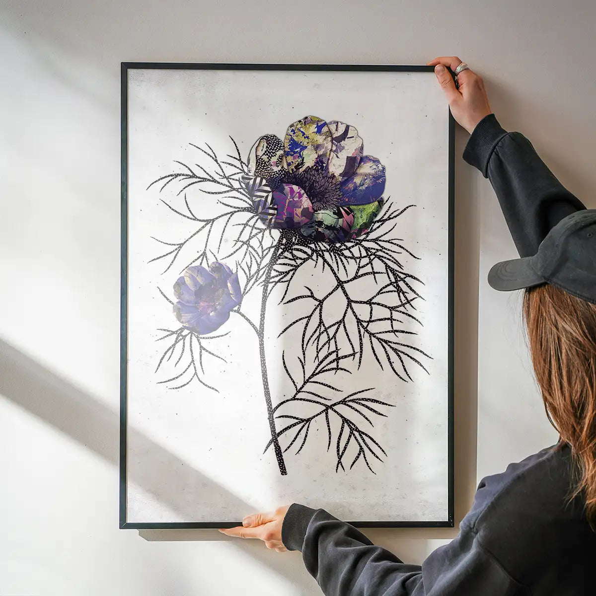 Botanical 6 White Rose Print