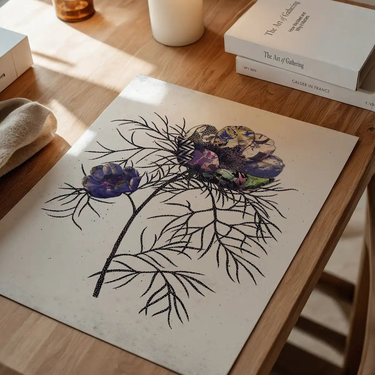 Botanical 6 White Rose Print