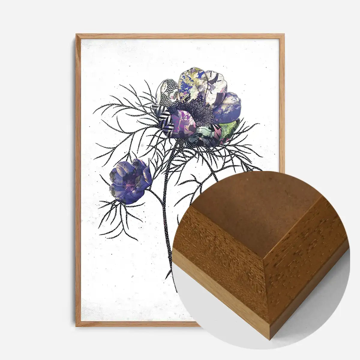 Botanical 6 White Rose Print