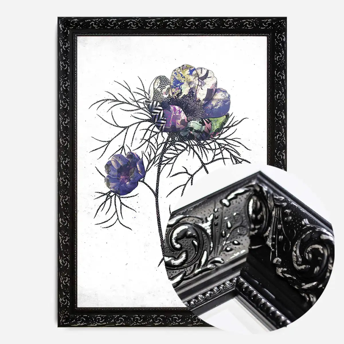 Botanical 6 White Rose Print