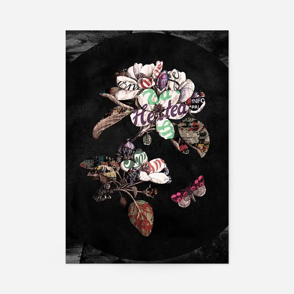 Botanical 7 Floral Typography Print