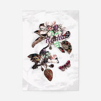 Botanical 7 Floral Typography Print