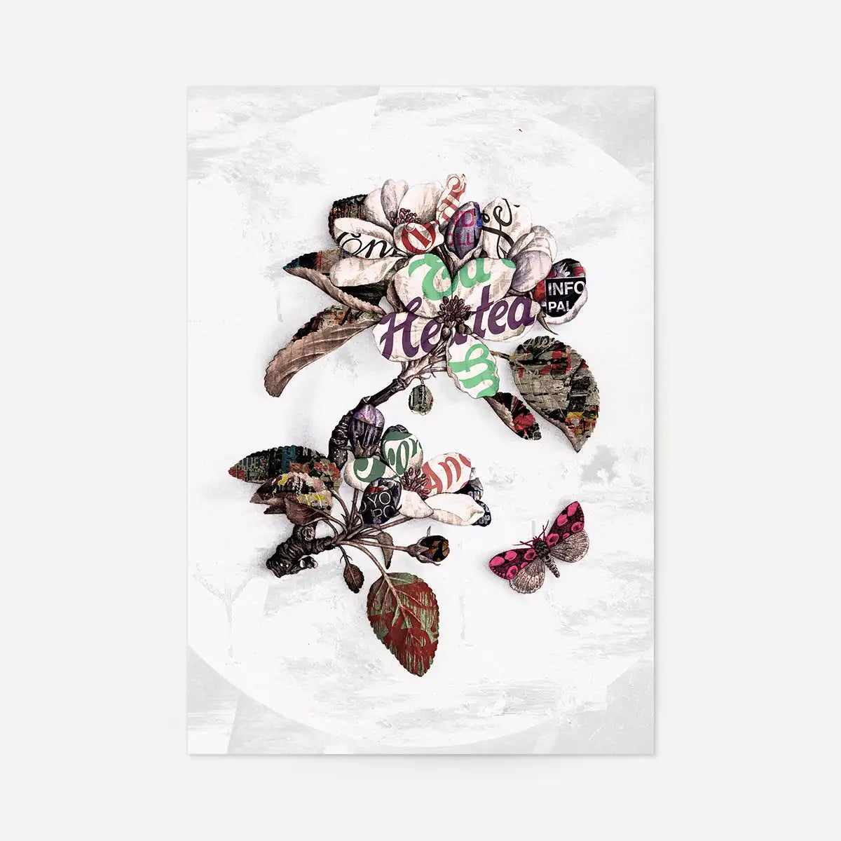 Botanical 7 Floral Typography Print