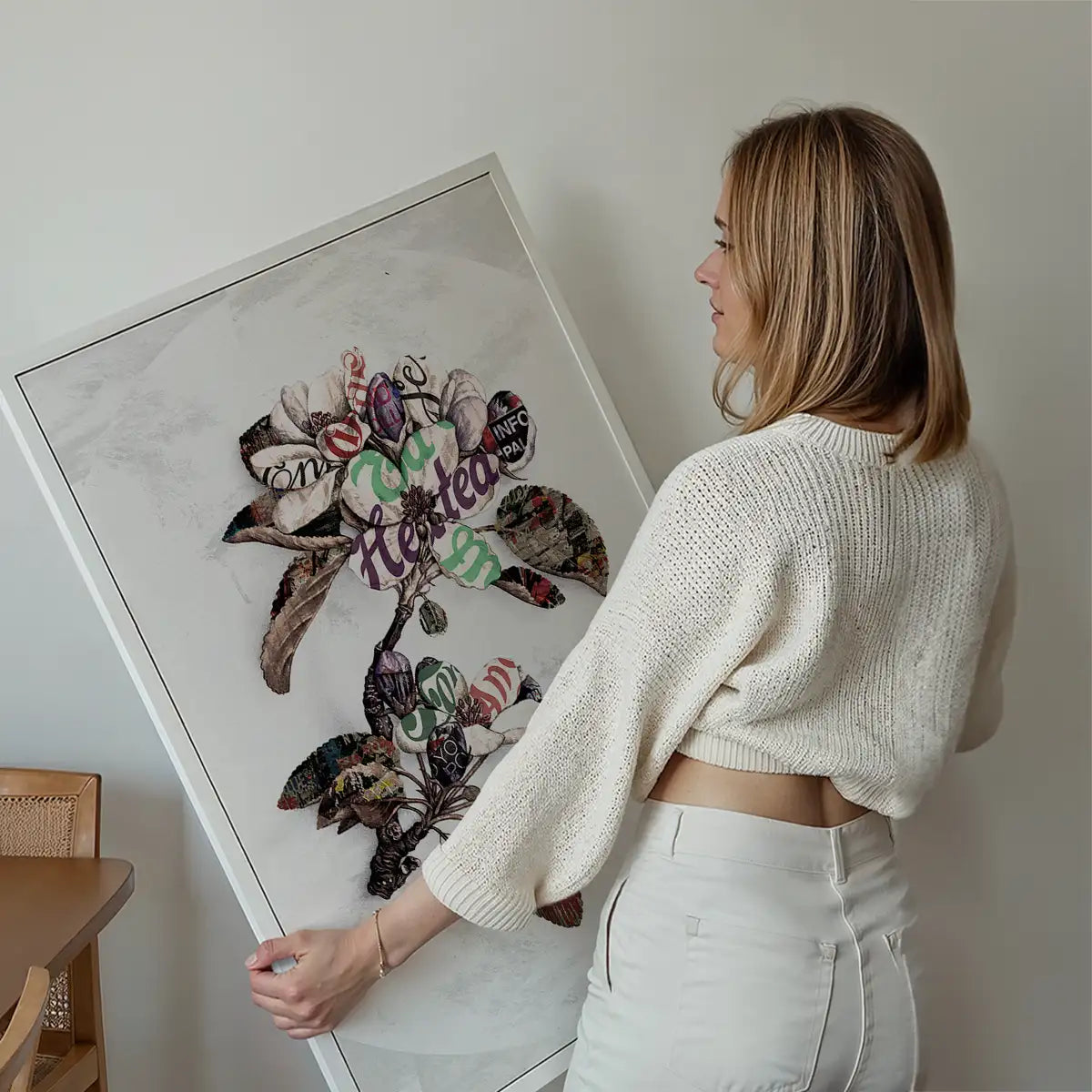 Botanical 7 Floral Typography Print
