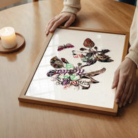 Botanical 7 Floral Typography Print