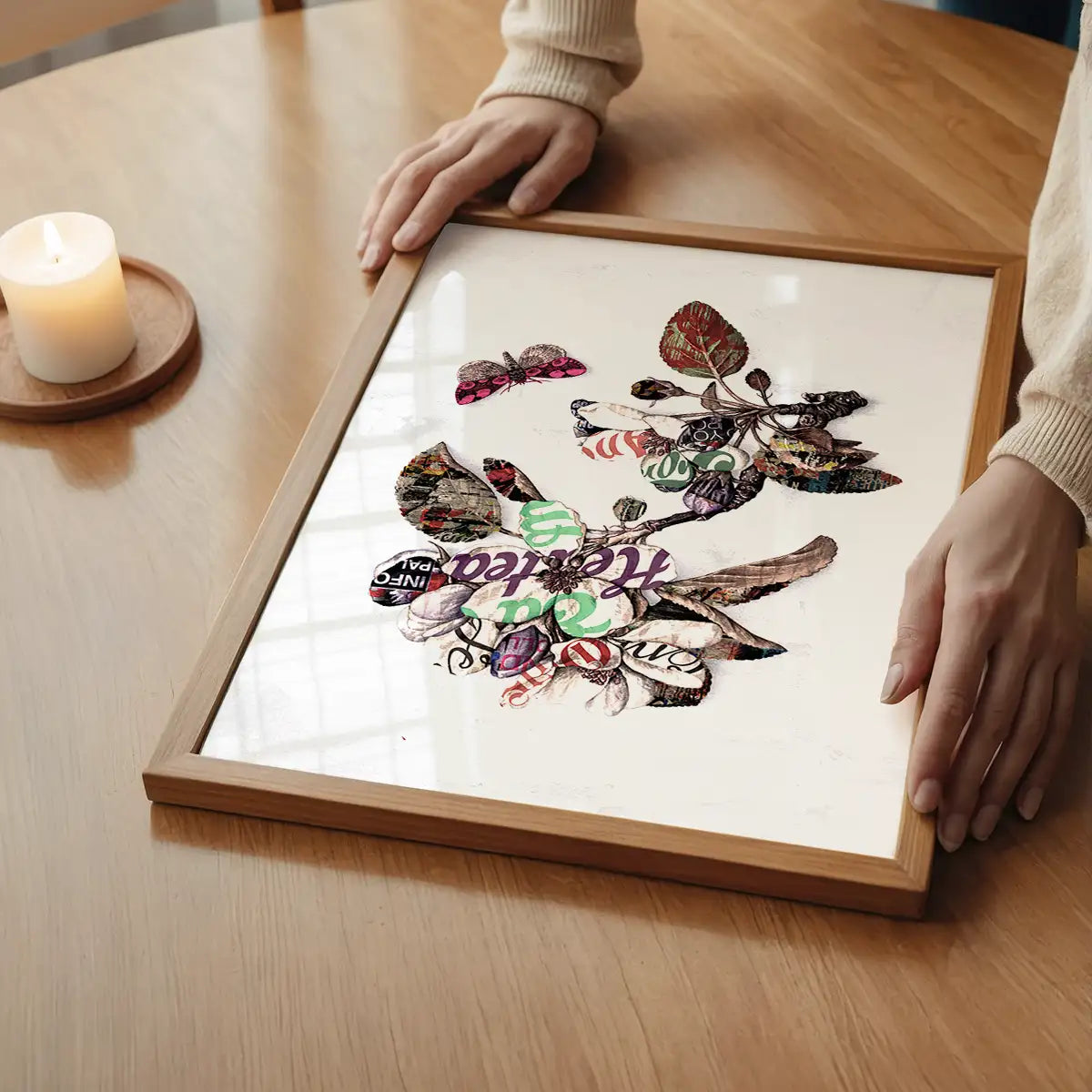 Botanical 7 Floral Typography Print