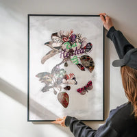 Botanical 7 Floral Typography Print