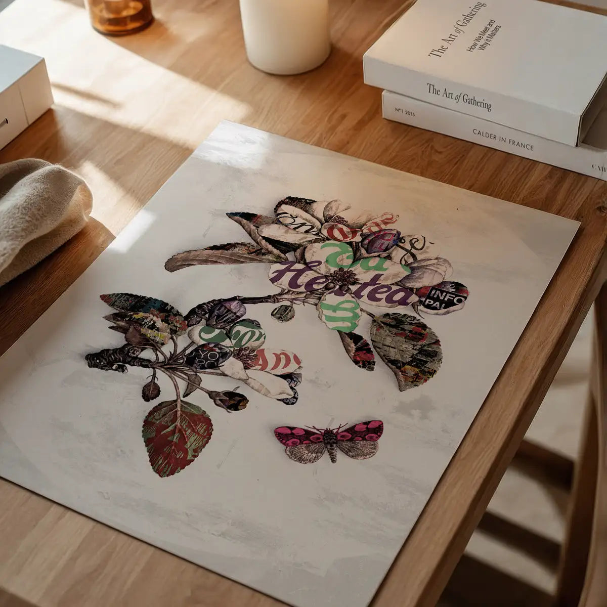 Botanical 7 Floral Typography Print