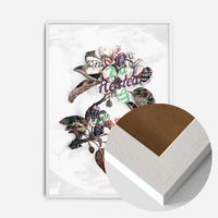 Botanical 7 Floral Typography Print