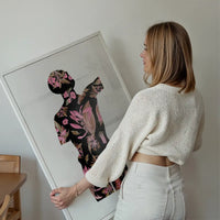 Botanical Anatomy Pink Print