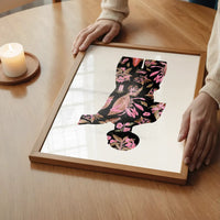 Botanical Anatomy Pink Print