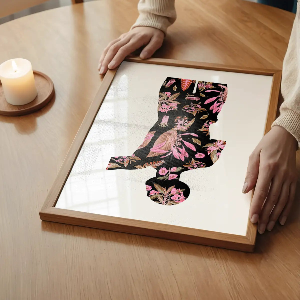 Botanical Anatomy Pink Print