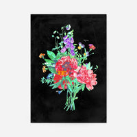 Botanical Streetart Black Print