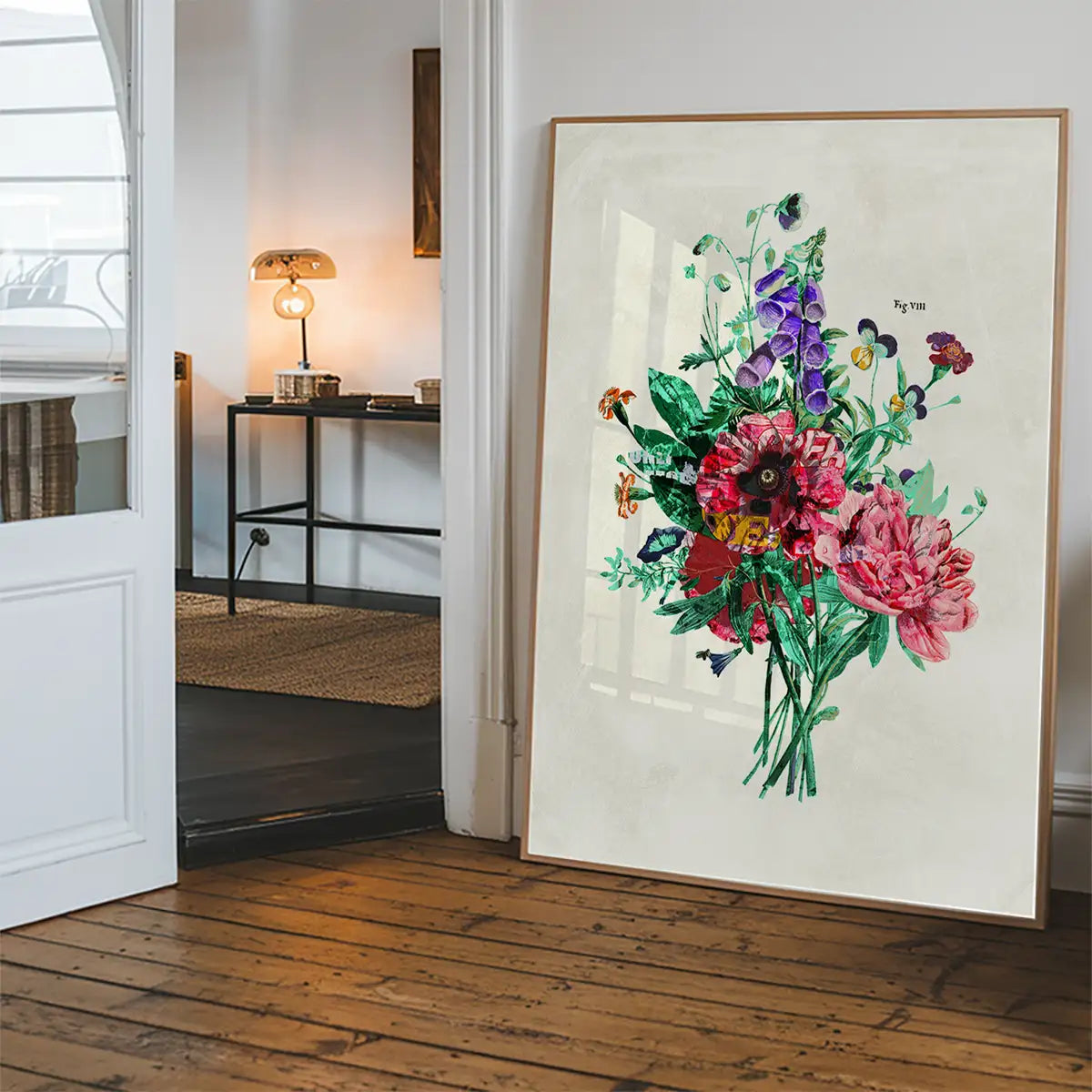 Botanical Streetart White Print