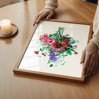 Botanical Streetart White Print