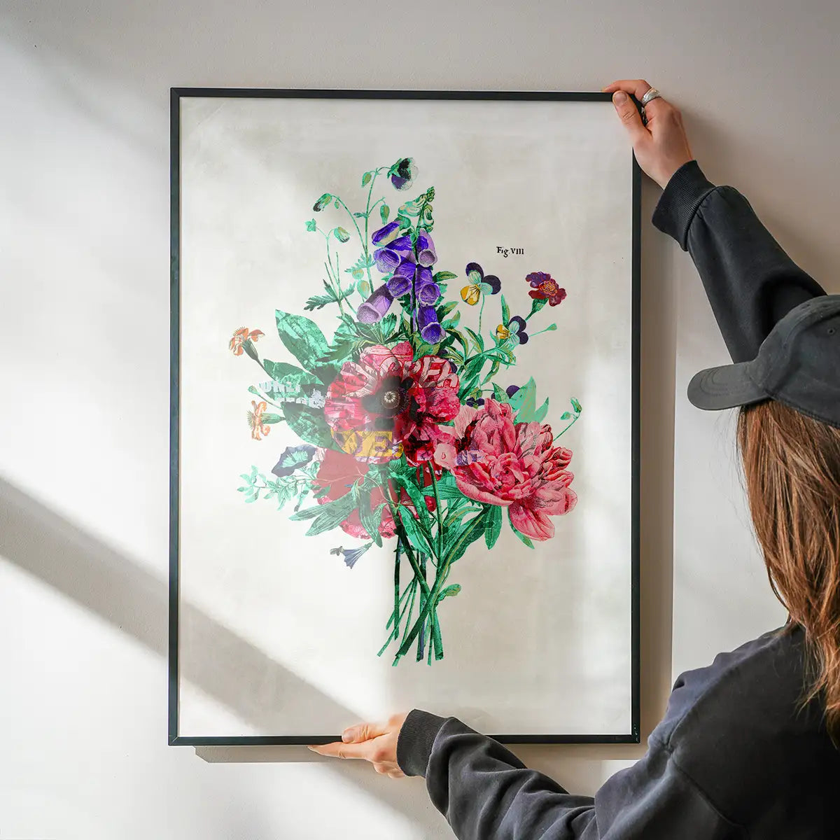 Botanical Streetart White Print