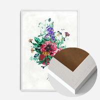 Botanical Streetart White Print
