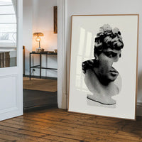 Bust 1 Black and White Print